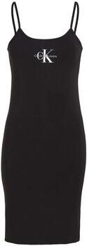 Calvin Klein Jeans Knielange jurk met labelprint model 'Milano' - Foto 2