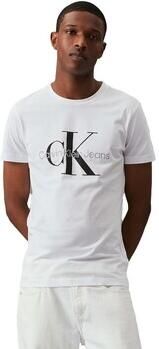 Calvin Klein Jeans Witte Print Heren T-shirt White Heren - Foto 9