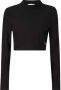 Calvin Klein Jeans Zwarte T-shirt met lange mouwen voor dames Black Dames - Thumbnail 1