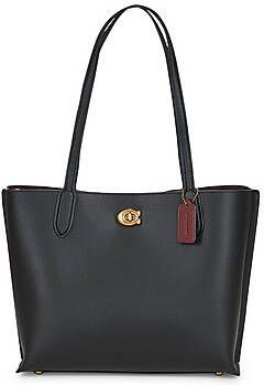 Coach Totes Polished Pebble Leather Willow Tote in zwart