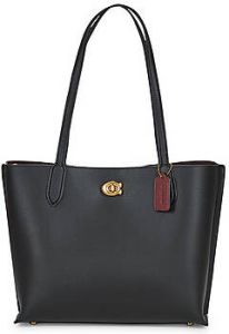 Coach Totes Polished Pebble Leather Willow Tote in zwart