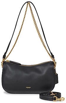 Coach leren schoudertas Waverly zwart - Foto 4