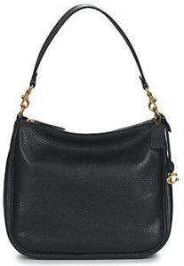 Coach Hobo bags Soft Pebble Leather Cary Shoulder Bag in zwart