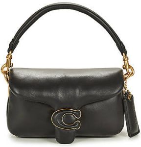 Coach Crossbody bags Leather Covered C Closure Pillow Tabby Shoulder Ba in zwart
