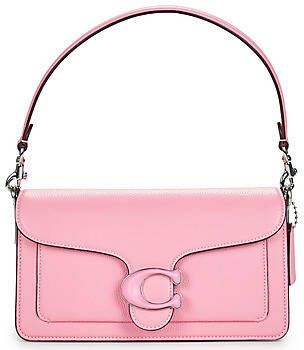 Coach Hobo bags Polished Pebble Leather Covered C Closure Tabby Sh in poeder roze