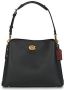 Coach Shoppers Polished Pebble Leather Willow Shoulder Bag in zwart - Thumbnail 2