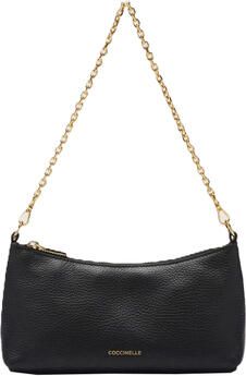 Coccinelle Zwarte leren handtas met afneembare ketting Black Dames - Foto 8