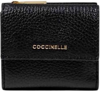 Coccinelle Zwarte portemonnee met clip en rits Zwart Dames