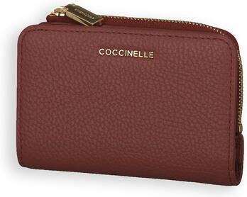 Coccinelle Metallica Lijn Portemonnee Bruin Brown Dames