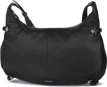 Coccinelle Zwarte Leren Schouder Crossbody Tas Black Dames