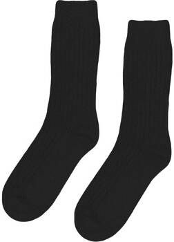 Colorful Standard Sokken Chaussettes en laine Merino Blend deep black