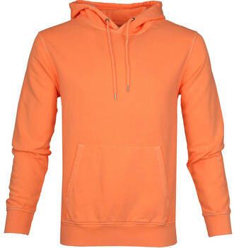 Colorful Standard Sweater Hoodie Neon Oranje