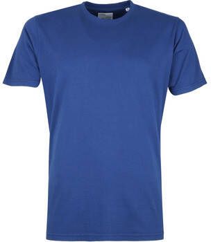 Colorful Standard T-shirt Organic T-shirt Blauw