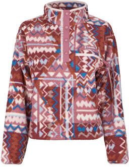 Columbia Fleece Jack Helvetia II Printed Cropped Half Snap Fleece