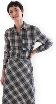 Compania Fantastica Blouse COMPAÑIA FANTÁSTICA Shirt 11015 Green Plaid