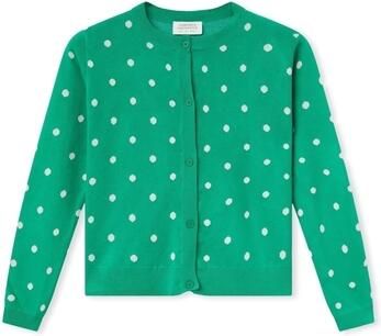 Compania Fantastica Mantel COMPAÑIA FANTÁSTICA Cardigan 10234 Green White