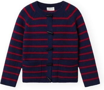 Compania Fantastica Trui COMPAÑIA FANTÁSTICA Cardigan 10159 Navy Red