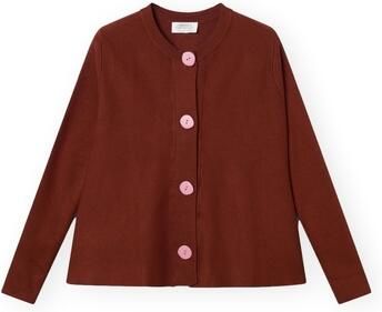 Compania Fantastica Vest COMPAÑIA FANTÁSTICA Cardigan 10223 Brown