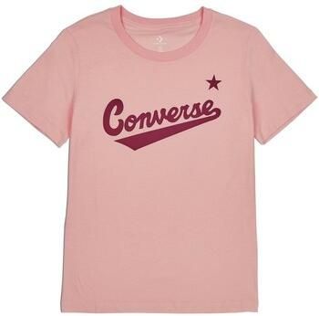 Converse T-shirt Korte Mouw Scripted Wordmark Tee