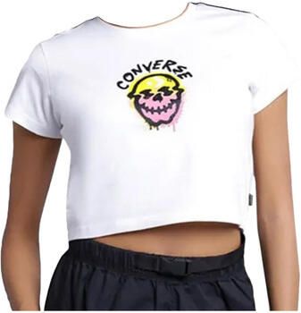 Converse T-shirt Korte Mouw T-shirt Spray Paint Skull coton 100% - Foto 2