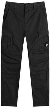 C.P. Company Zwarte Ergonomische Lens Dubbele Cargo Broek Black
