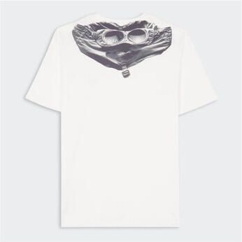 CP Company T-shirt Korte Mouw TSHIRT WHITE 16CMTS044 005 100W