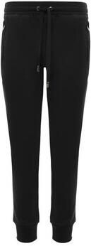 Dolce & Gabbana Zwarte Katoenen Jersey Track Pants Black Heren