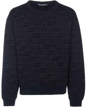 Dolce & Gabbana Zwarte Sweaters met Pinafore Metal Black Heren