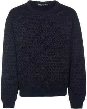 Dolce & Gabbana Zwarte Sweaters met Pinafore Metal Black Heren