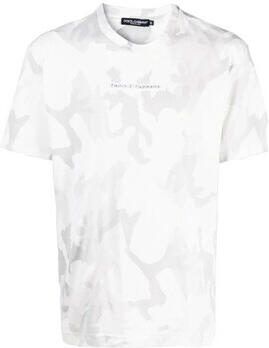 D&G T-shirt Korte Mouw D&G G8MN0Z G7YEC S9000 T-SHIRT WHITE - Foto 2