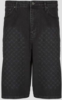 Daily Paper Korte Broek LASER MONOGRAM DENIM SHORTS
