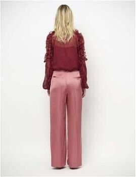 DANTE6 Dames Blouses Harmony Boho Chiffon Top Bordeaux - Foto 5