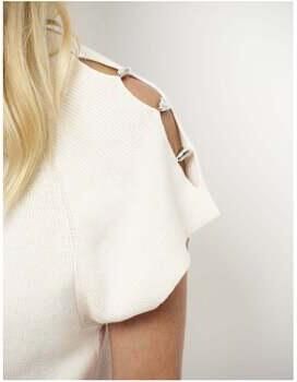 DANTE6 Dames Truien & Vesten Seattle Beaded Sweater Ecru - Foto 5