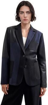 Desigual regular blazer met print blauw - Foto 3