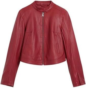 Desigual imitatieleren leren jas rood - Foto 4