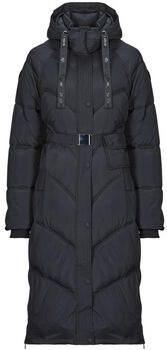 Desigual Zwarte Capuchon Rits Jas Black Dames