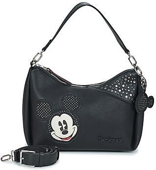 Desigual Zwarte Handtas Zippée Polyurethaan Polyester Black Dames