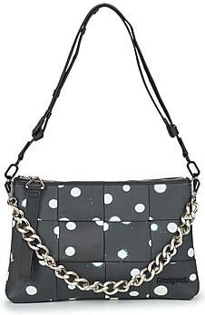 Desigual Polka Dot Handtas met Meerdere Compartimenten Black Dames