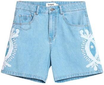 Desigual denim baggy high waist short medium blue denim - Foto 4