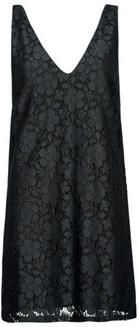 Desigual Zwarte Viscose Jurk V-Hals Contrast Details Black Dames - Foto 2