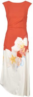 Desigual gebloemde zomerjurk rood - Foto 4