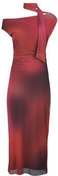 Desigual off shoulder jurk rood - Foto 3