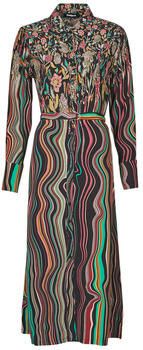Desigual blousejurk met all over print en ceintuur multi