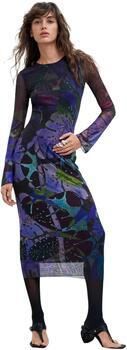 Desigual Lange Jurk VEST_LEAFS_LACROIX 26WWVK01 - Foto 4