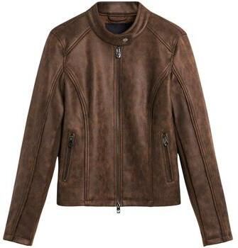 Desigual Leren Jas CHAQ_SAND 26SWEW10 - Foto 3