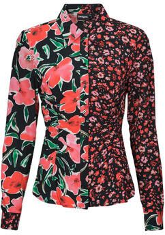 Desigual gebloemde blouse zwart rood