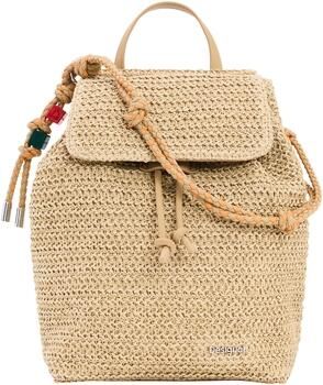 Desigual Rugzak BACKPACK HALF LOGO RAFFIA LUENA