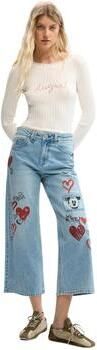 Desigual straight leg jeans medium blue denim - Foto 4
