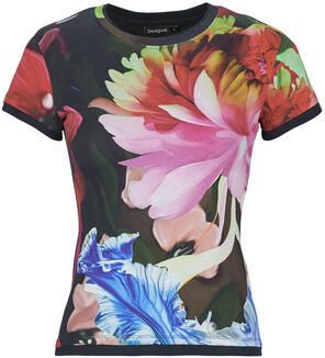Desigual T-shirt Korte Mouw MULTIFLOWERS LACROIX - Foto 4