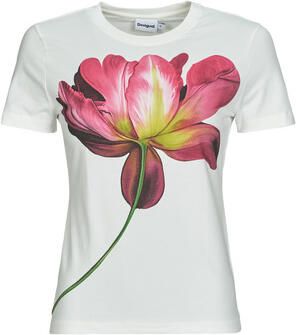 Desigual Stijlvol Bedrukt T-shirt voor Vrouwen White Dames - Foto 4